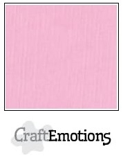 CraftEmotions linnenkarton roze 30,5x30,5cm