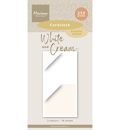 Marianne Design - Papier - PK9211 - White & cream cardstock