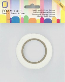 Foam tape 0,5 mm dubbelzijdig 2 MT 1 RL 3.3005