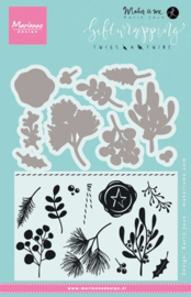 Marianne Design  - Kj1715 Stempel - Giftwrapping: Twigs