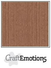 CraftEmotions linnenkarton terra bruin 27x13,5cm 250gr