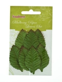 ScrapBerry's Set Of Leaves 7 pcs Small Leaves Of A Rose (SCB300605)