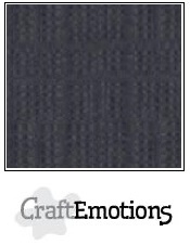CraftEmotions linnenkarton antraciet 30,5x30,5cm