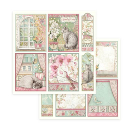 Stamperia Orchid and Cats 8x8 Inch Paper Pack (SBBS26)