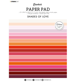 Studio Light  - Paper Pad Essentials A4 -SL-ES-PP70 - Shades of Love Essentials nr.70