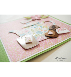 Marianne Design - Creatables - LR0803 - Teapot & glass