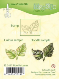 LeCrea - Doodle clear stamp Leaves 55.2427