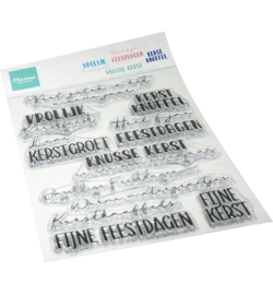 Marianne Design - CS1198 - Clear Stamp – Lieve kerstgroet