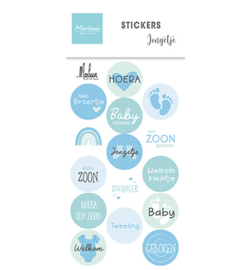 Marianne Design - Tekststickers - CA3182 - Jongetje by Marleen