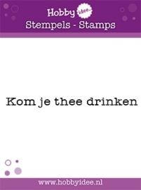 Stempel Kom je thee drinken