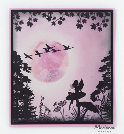 Marianne D Stempel CS1013 - Silhouette fairy forest