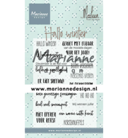 Marianne D Stempel CS1036 - Hallo winter by Marleen