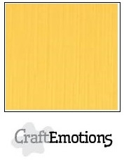 CraftEmotions linnenkarton goudgeel 30,5x30,5cm
