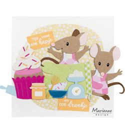 Marianne D Creatables LR0707 - Oven mitt & spoon