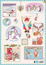 Marianne D 3D Decoupage sheet Jingle bells 1 A4 EWK1215