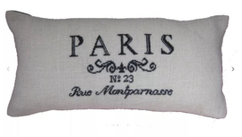 Anette Eriksson Paris Pillow Cover Half Cross Stitch Kit, White/Black