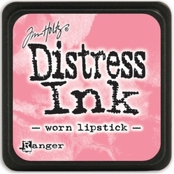 Tim Holtz distress mini ink worn lipstick