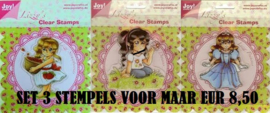 Joy!Crafts Clear Stamp Lizzy SET van 3 STEMPELS