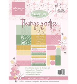 Marianne Design - PK9177 - Fleurige groetjes by Marleen