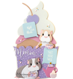 Marianne Design - CS1191 - Clear Stamp – Thee voor twee