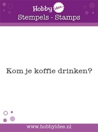 Stempel Kom je koffie drinken