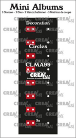 Crealies stans Mini Albums Decoratie cirkels CLMA99 2x145 mm + 1x122 mm