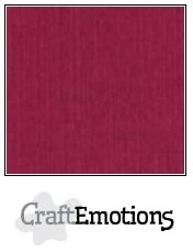 CraftEmotions linnenkarton bordeaux 30,5x30,5cm