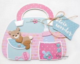 Marianne D Craftable CR1503 - Dreaming bear by Marleen