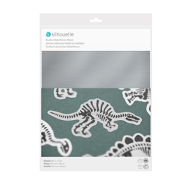 Silhouette - Brushed Metal Sticker Sheet