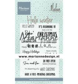 Marianne D Stempel CS1037 - Hello winter by Marleen