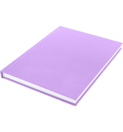 15589 - Dummyboek, blanco hard cover, violet pastel