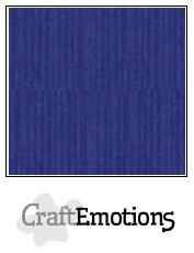 CraftEmotions linnenkarton saffierblauw 27x13,5cm 250gr