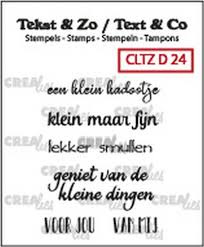 Crealies Clearstamp Tekst&Zo Divers 24 (NL) CLTZD24