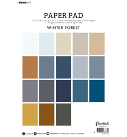 Studio Light  - Paper Pad Essentials A4 -SL-ES-PP71 - Winter Forest Essentials nr.71