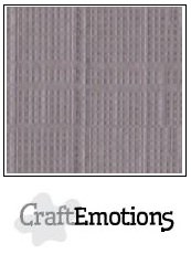 CraftEmotions linnenkarton -zilvergrijs LHC-73 A4 250gr
