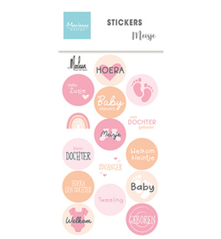 Marianne Design - Tekststickers - CA3183 - Meisje by Marleen