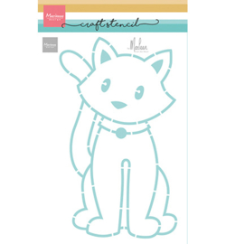 Marianne Design  - PS8179 - Sitting cat by Marleen