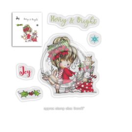 Polkadoodles Winnie Merry & Bright Clear Stamps (PD7965)