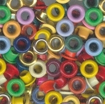 Eyelets assorti 50 st. (20407/29) 4 mm