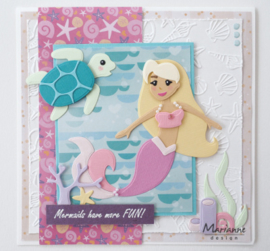 Marianne D Stempel CS1025 - Mermaid sentiments by Marleen