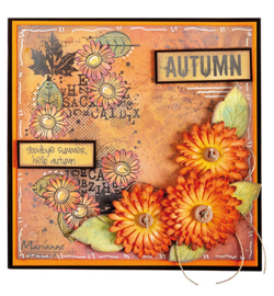 Marianne D - MM1633 - Art stamps Chrysant