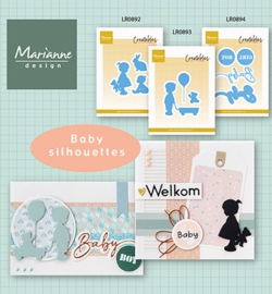 Marianne Design - Creatables - LR0894 - Baby boy & girl text