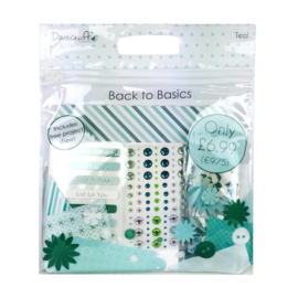 Dovecraft Back To Basics Goody Bag - Teal (DCGDB005)