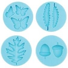 Martha Stewart silicone mold woodland x4