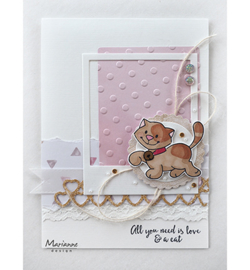 Marianne D Embossing 3D Design Folder DF3447 - Polka Dots