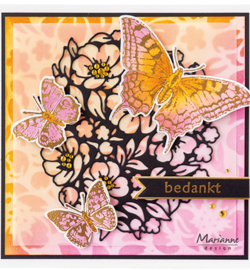 Marianne Design - Craftable - CR1586 - Art texture XL - Floral