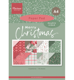 Marianne Design - Papier - PK9217 - Merry Christmas - A4
