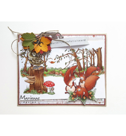 Marianne D Stempel HT1636 - Hetty's border: Autumn forest