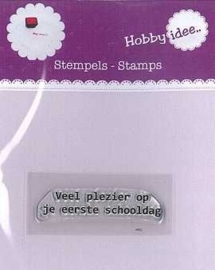 Stempel: Veel plezier op je eerste schooldag