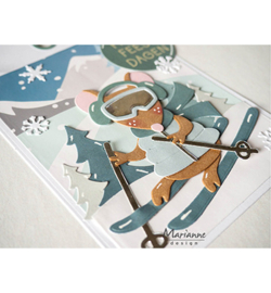 Marianne Design - Collectable - COL1558 - Winter sports accessories by Marleen